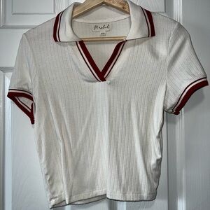 🤍 MARLED Collared Tee; Size XS